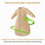 amo nenes Babyschlafsack 2.5 TOG mit abnehmbaren Ärmeln – Herbst & Winter für 6–18 Monate – Bild 6