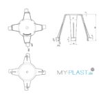 My Plast Einbaustrahler Abstandshalter 62–90 mm, 10er-Set – Hitzeschutz für LED & Halogen – Bild 2