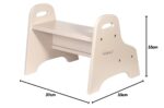 Kindsgut Holztritt 2-stufig Sand – Tritthocker aus Holz für Kinder – Bild 3