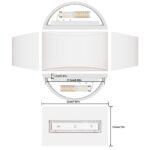 HYDONG LED Wandleuchte 7W Gips – Modernes Designlicht mit Warmweiss für Wohnzimmer & Schlafzimmer – Bild 5