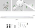 TONFFI 36W 115cm LED Feuchtraumleuchte mit Bewegungsmelder – IP65 Sensor Röhrenlampe für Garage & Werkstatt – Bild 8