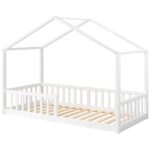 Bellabino Bia Hausbett 90x200 cm – Montessori Kinderbett aus Massivholz mit Rausfallschutz – Bild 3