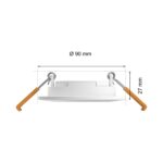 Philips Hue Smart Slim Einbauleuchte 90 mm, 3er Pack – Bluetooth & Sprachsteuerung – Bild 9