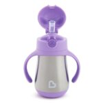Munchkin Edelstahl Trinkbecher mit Strohhalm – Isolierter Sippy Cup für Kleinkinder ab 18 Monaten – Bild 5