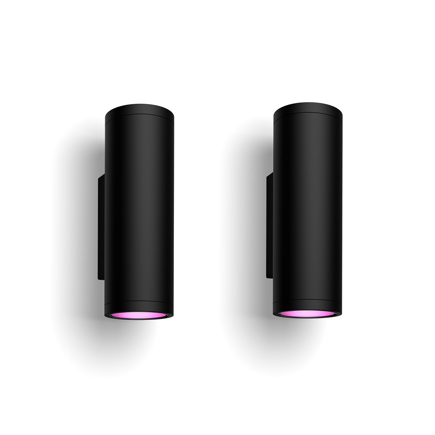 Philips Hue Appear White and Color Ambiance – Smart LED-Wandleuchte Außen, 2er Pack