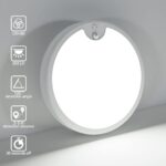 Peasur LED Deckenleuchte 18cm mit Bewegungsmelder – Batteriebetrieben für innen & aussen – Bild 2