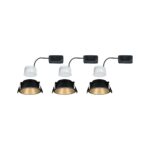 Paulmann Cole Coin Einbaustrahler 3-Stufen Dimmbar – LED Deckenleuchte Schwarz/Gold – Bild 14