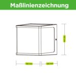LUTEC Doblo LED Außenwandleuchte 19,1W Aluminium Anthrazit – IP54 wetterfest – Bild 6