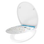 YEAUPE PRO Toilettensitz Duroplast mit Absenkautomatik – Oval, bis 150 kg belastbar