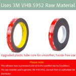 Czuibbou Doppelseitiges Klebeband 10mm x 11m – Extra starke Haftkraft für Auto & Heimdekoration – Bild 5