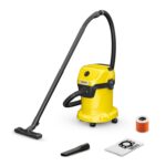 KÄRCHER WD 3 V-17/4/20 Nass-Trockensauger – 1.000 W Mehrzwecksauger mit Patronenfilter