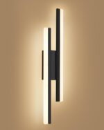 Oraymin LED Wandleuchte 12W, 40cm – Modernes Liniendesign mit 3000K Warmweiss für Schlafzimmer & Wohnzimmer