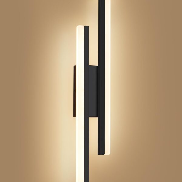 Oraymin LED Wandleuchte 12W, 40cm – Modernes Liniendesign mit 3000K Warmweiss für Schlafzimmer & Wohnzimmer