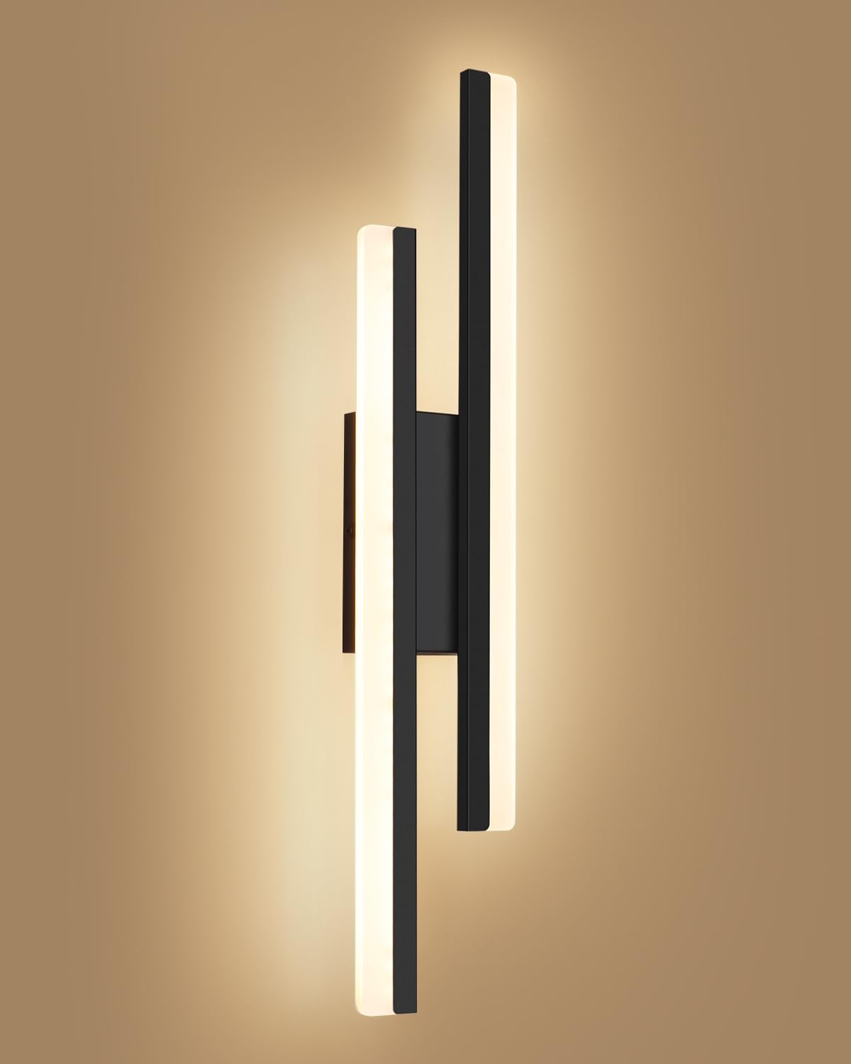 Oraymin LED Wandleuchte 12W, 40cm – Modernes Liniendesign mit 3000K Warmweiss für Schlafzimmer & Wohnzimmer