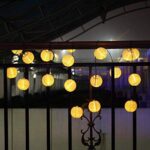 Bawoo Solar Lichterkette 6m mit 30 LED Laternen – Warmweiss Gartenbeleuchtung IP65 – Bild 4