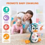 MOONTOY Pinguin Musikspielzeug ab 10 Monaten – Lernspielzeug mit Licht & Sound für Babys – Bild 4