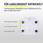 BACOENG Hunde-Trinkbrunnen mit Messingventil – Wasserspender für Garten & Terrasse – Bild 3