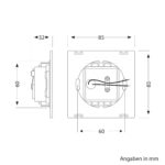 10x LED Treppenleuchte FEX 85x85mm – Warmweiss Wandeinbauleuchte IP65 für innen & aussen – Bild 3