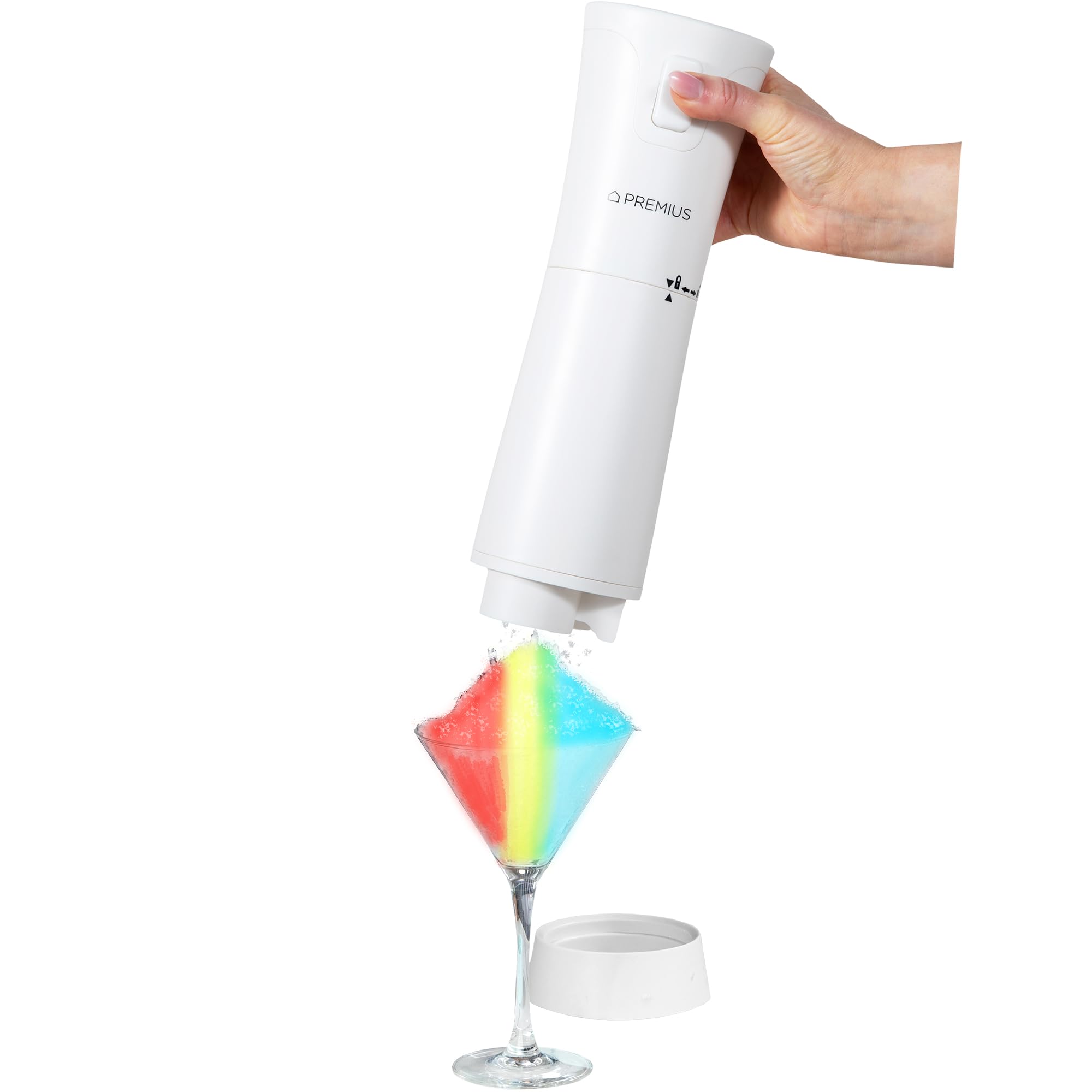 PREMIUS Kabellose Rasiereimaschine – 40 Schneekegel pro Ladung, USB-wiederaufladbar