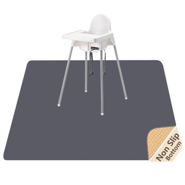 WOMUMON Spritzschutzmatte 130x130 cm – Wasserdicht & Rutschfest für Hochstuhl & Basteln