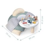 Smoby Little Babysitz mit Activity-Tisch – Aufblasbarer Rundsitz für Babys ab 6 Monaten – Bild 3