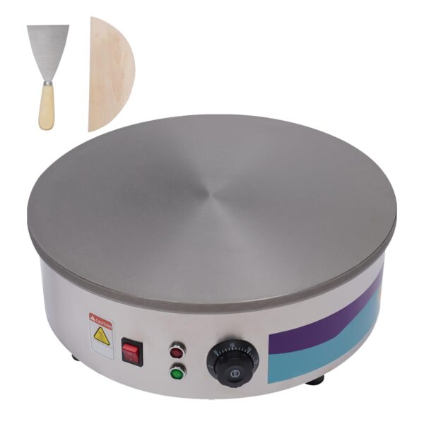 LKHDONG Crepesmaker 3000W mit 45 cm Gusseisenplatte – Profi-Gerät 50-300°C