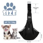 Adiwo Hundetragetasche bis 7.5 kg – Wendbare Transporttasche mit Sicherheitsgurt – Bild 2