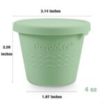 PandaEar 12er-Set Silikon Babybrei Behälter 4 oz – BPA-frei & auslaufsicher für Beikost – Bild 3