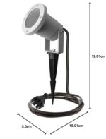 SLV NAUTILUS Bodenstrahler IP65 – Drehbarer Aussenstrahler mit Erdspiss für Garten & Terrasse – Bild 8