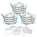HOMJOY 12er-Pack Katzenbrunnen Filter – Aktivkohle-Filtration für Pretty Paw Brunnen – Bild 2