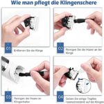 GHB Hundeschermaschine kabellos mit 6 Aufsätzen & 2 Akkus – Tierhaarschneider für Hunde & Katzen – Bild 9
