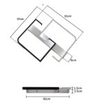 CBJKTX LED-Deckenleuchte 35W dimmbar mit Fernbedienung – Moderne Deckenlampe für jeden Raum – Bild 5