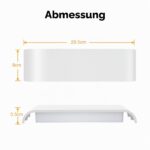 OOWOLF Wandleuchte 18W 29,5cm – Up & Down mit 3 Farbtemperaturen für Innenräume – Bild 6
