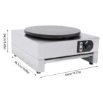 Crêpesplatte Queeucaer 400mm mit Temperaturregelung – Professionelles Crêpseisen für Gastronomie – Bild 3