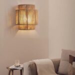 LOGT Boho Wandleuchte mit Hanfseil – Handgewebte Vintage Wandlampe E27 für Wohnzimmer – Bild 5