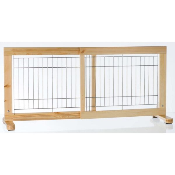 TRIXIE Hunde-Absperrgitter Kiefernholz 65–108 x 50 cm – Sicherheit für Welpen & kleine Hunde