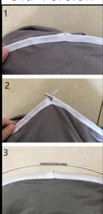 LINONI Baby Baldachin 240 cm Höhe – Chiffon Moskitonetz für sicheren Schlaf & Spielbereich – Bild 8