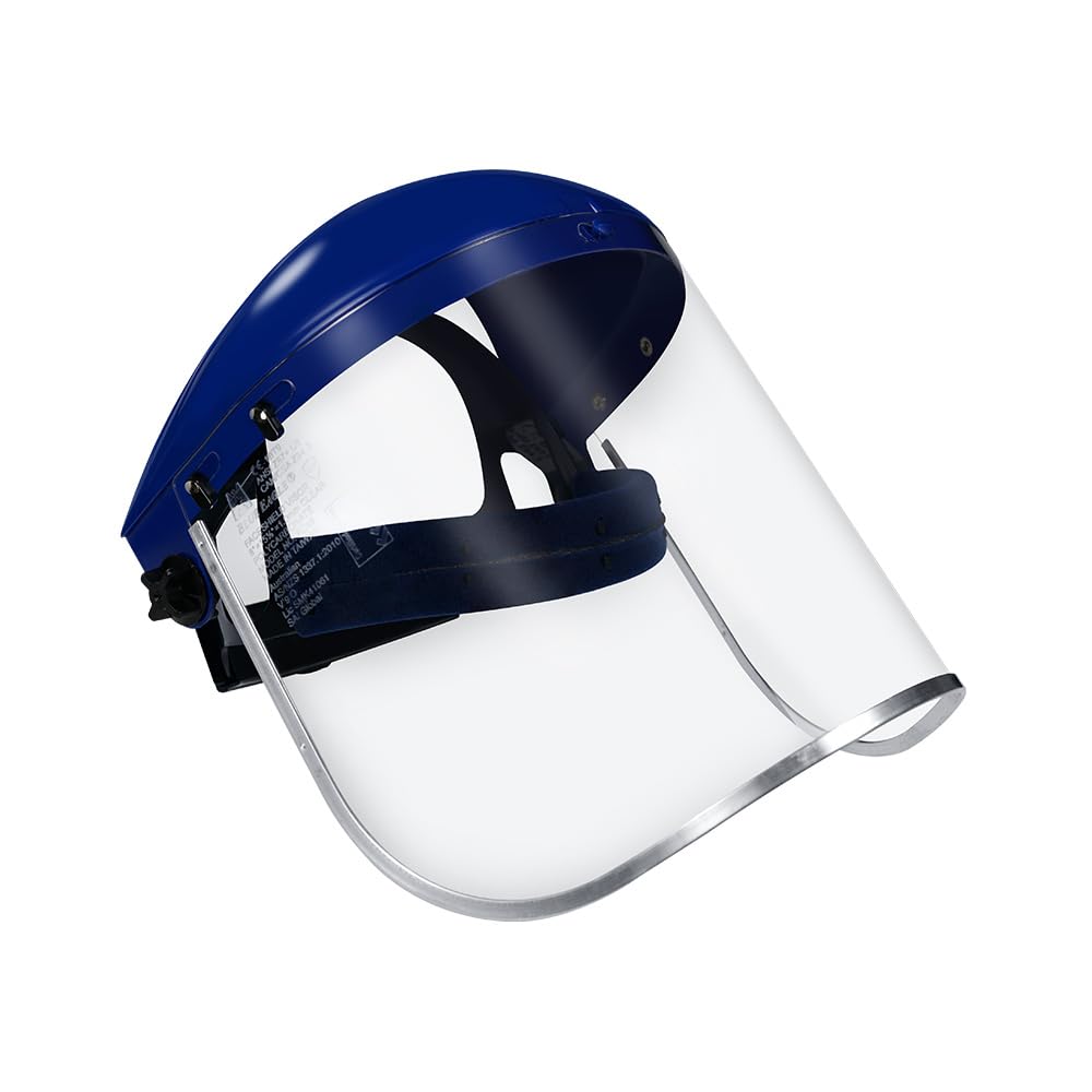 Blue Eagle Gesichtsschutzschild B1BL+FC48 – Polycarbonat-Visier mit Ersatz
