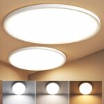 MGEELED 2er Set LED Deckenleuchte Ø30cm 20W – 3 Farbtemperaturen, IP44 Wasserfest