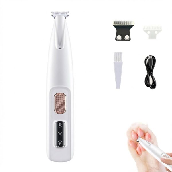 Paw Trim Pro Pfotentrimmer für Hunde – Schmerzfreies Trimmen mit LED-Licht & Extra Leise
