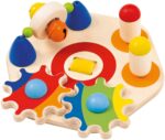 Selecta Minitivity Motorikspielzeug aus Holz – 3 Spielstationen für Babys ab 1 Jahr – Bild 5