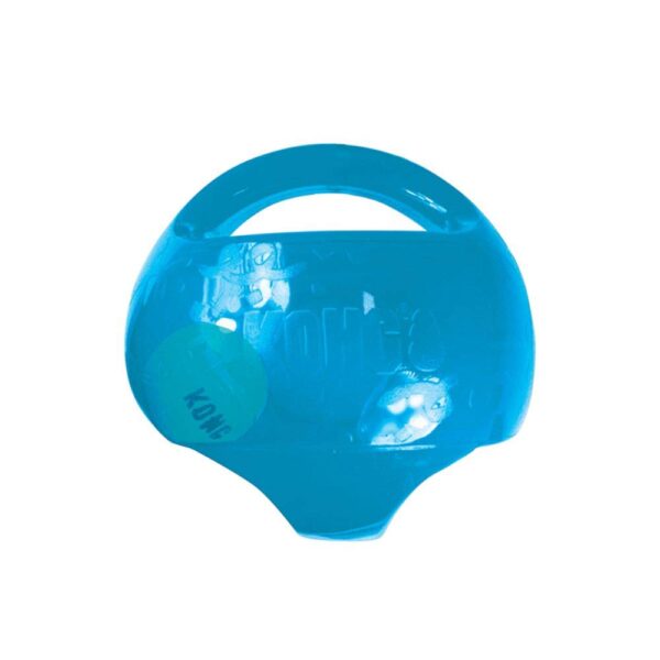 KONG Jumbler Ball mit Tennisball – Interaktives Apportierspielzeug für Hunde