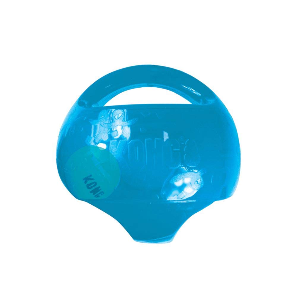 KONG Jumbler Ball mit Tennisball – Interaktives Apportierspielzeug für Hunde