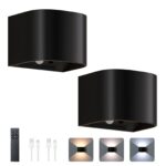 2er-Set JVURICE Akku-Wandlampe mit Bewegungssensor & Fernbedienung – 5000 mAh, 14h Laufzeit