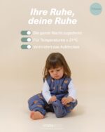 molis & co Baby-Schlafsack mit Füssen 2,5 tog – Winterschlafsack aus Bio-Baumwolle für sicheren Schlaf – Bild 5