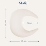 snuggle me® Stillkissen klein – Ergonomisches Halbmondkissen aus Bio-Baumwolle – Bild 2
