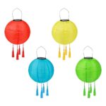 NAVESO 4er Set Solar Lampions 25cm – LED Gartenlaterne Outdoor wetterfest IP44 – Bild 8