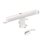 da LIGHT LED Spiegelleuchte 30cm – 580 Lumen Badezimmerlampe IP44 mit Neutralweiss – Bild 3