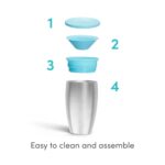 Munchkin Miracle 360 Edelstahl-Trinkbecher 296ml – Auslaufsicherer Lernbecher für Babys – Bild 5