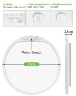 SonPen 30cm Akku LED Deckenleuchte mit Bewegungsmelder – Kabellos & IP44 Wasserdicht – Bild 6